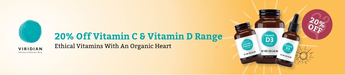 20% off Viridian Vitamin C and D supplements