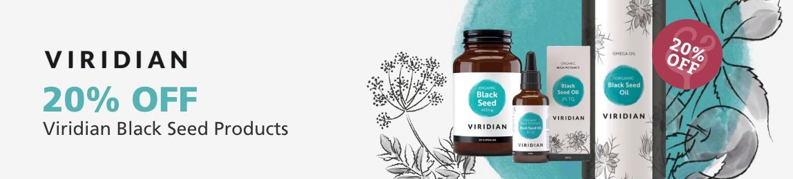 20% off Viridian Black Seed products