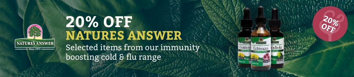 20% off Natures Answer: Immunity Cold and Flu