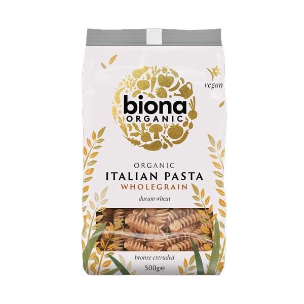 Biona Organic Wholegrain Italian Durum Wheat Fusilli Pasta 500g | G ...