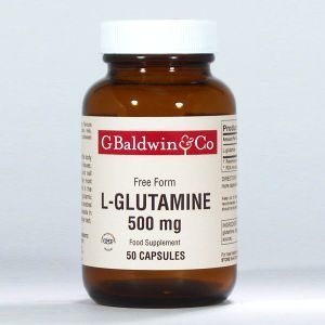 Baldwins L-glutamine 500mg 50 Gelatine Capsules