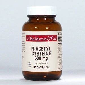 Baldwins N-acetyl Cysteine 600mg 60 Capsules