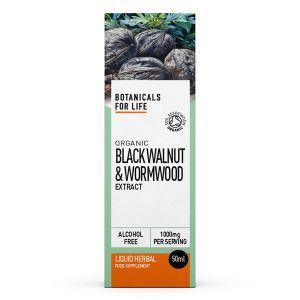 Botanicals for Life Organic Black Walnut & Wormood Extract 50ml