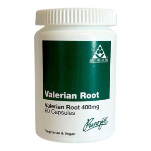 Bio-health Valerian (valerian Root) 400mg 60 Vegetarian Capsules