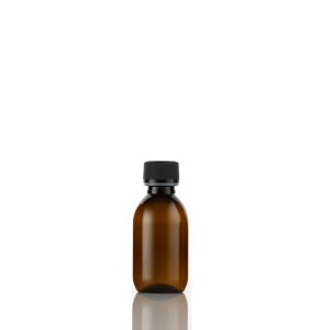 Plastic Amber (PET) Bottles 100ml
