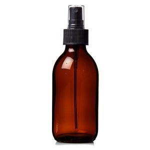 Plastic Amber (PET) Bottles 250ml With Spray Atomiser