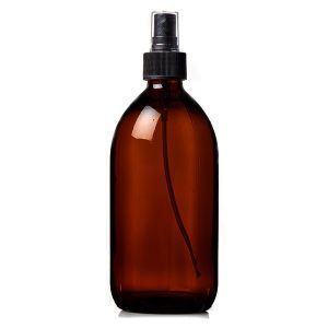 Plastic Amber (PET) Bottles 500ml With Spray Atomiser