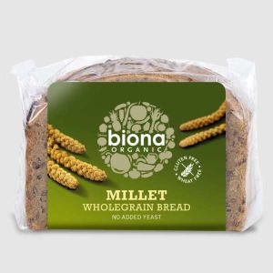 Biona Organic Gluten Yeast and Wheat Free Wholegrain Millet Bread 250g