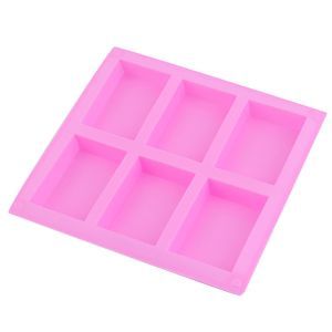 6 Bar Silicone Soap Mould