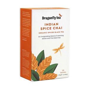 Dragonfly Tea Indian Spiced Chai Organic Black Tea 20 Sachets