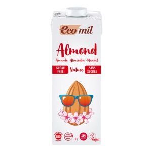 Ecomil Organic Almond Milk 1 Litre No Added Sugar