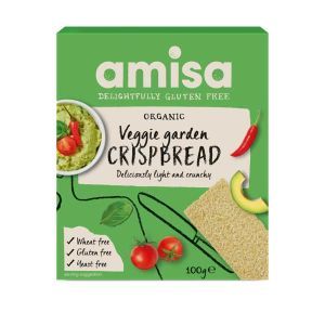 Amisa Organic Gluten Free Veggie Garden Crispbread 100g