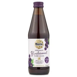 Biona Organic Blackcurrant Pure Juice 330ml