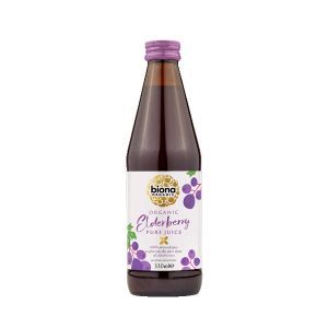 Biona Organic Elderberry Pure Pressed Juice Not From Concentrate 330ml
