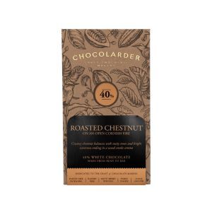 Chocolarder Roasted Chestnut 40% White Chocolate Bar 70g