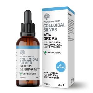 Nature's Greatest Secret Colloidal Silver Eye Drops with Euphrasia Hyaluronic Acid MSM & Vitamin C 30ml