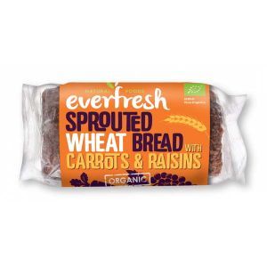 Everfresh Organic Sprouted Wheat bread with Carrots & Raisins 400g