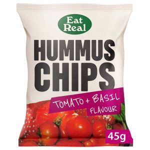 Eat Real Hummus Chips Tomato and Basil 40g
