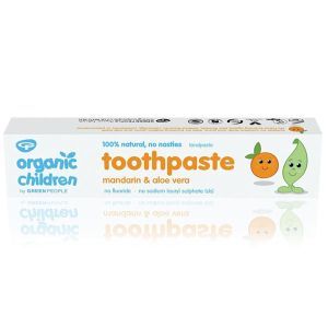 Green People Organic Children Mandarin & Aloe Vera 100% Natural Fluoride Free Toothpaste 50ml