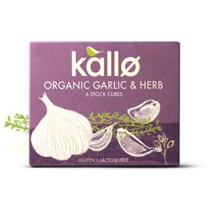 Kallo - Organic Garlic & Herb 6 Stock Cubes 66g