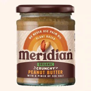 Meridian Organic Crunchy Peanut Butter with a pinch of salt 280g