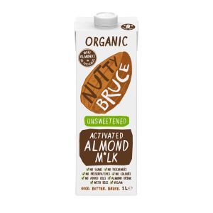 Nutty Bruce Unsweetened Organic Activated Almond Milk 1 Litre
