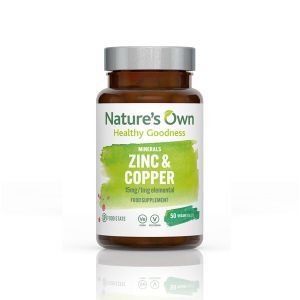 Natures Own Zinc & Copper 60 Vegan Tablets