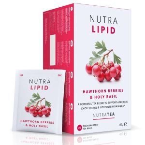 Nutratea NutraLipid Hawthorn Berries & Holy Basil 20 tea Bags