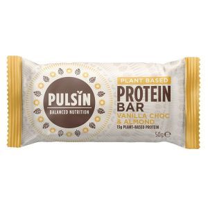 Pulsin Raw Protein Bar Vanilla Choc Chip 50g