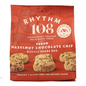 Rhythm 108 Vegan Hazelnut Chocolate Chip Biscuits 135g