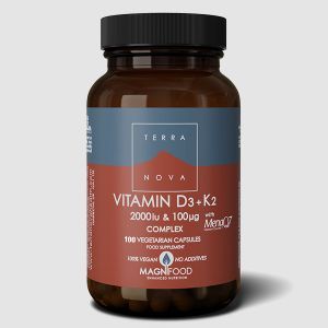 Terranova Vitamin D3 2000iu & K2 100mcg 100 caps