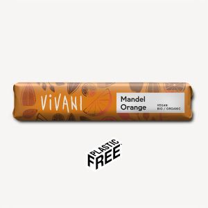 Vivani Almond and Orange Rice Milk Chocolate Bar 35g