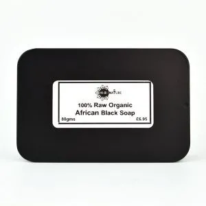 HI-BI Nature 100% Raw Organic African Black Soap 80gms