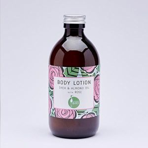 Laughing Bird Shea & Almond Oil Body Lotion with Rose 300ml