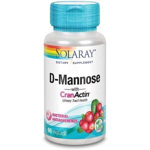 Solaray D-Mannose With CranActin 60 Vegan Capsules