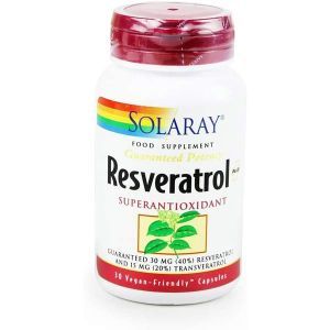 Solaray Resveratrol Plus 30 Vegan Capsules