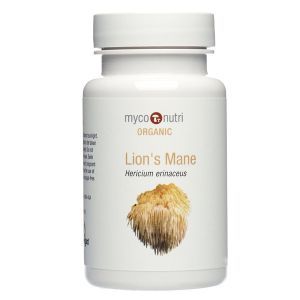 Myco-Nutri Organic Hericium ( Lions Mane ) Mushroom Supplement 500mg 60 Capsules