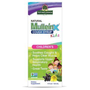 Natures Answer Kids Natural Mullein-X Cough Syrup  Alcohol Free 120ml