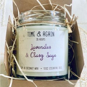 Time & Again Vegan Lavender and Clary Sage Candle 190g