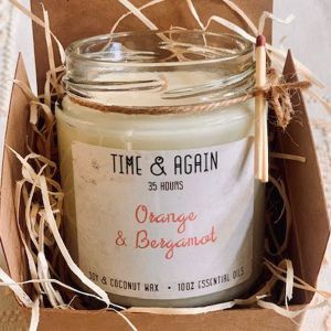 Time & Again Vegan Orange and Bergamot Candle 190g