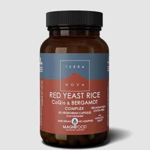 Terranova Red Yeast Rice Bergamot & CoQ10 Complex 50 Vegetarian Capsules