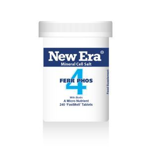 New Era Mineral Cell Salts No.4 Ferr Phos (iron Phosphate) 240 'fastmelt' Tablets