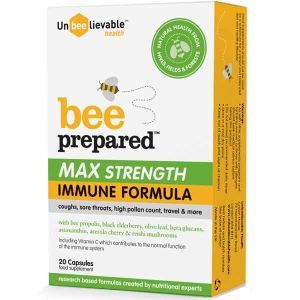 Unbeelievable Bee Prepared Max Strength Immune Support 20 Capsules
