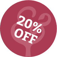 20% Off. Offer applied at basket