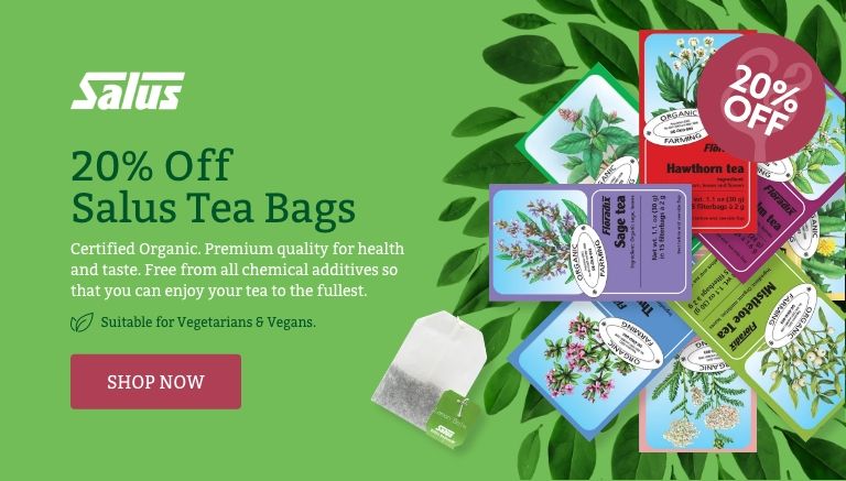 20% off across the range of Salus Tea Bags