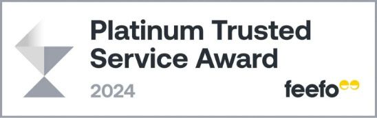 Feefo Platinum Trusted Service Award 2024